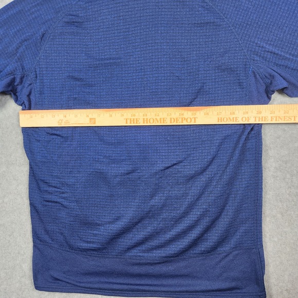 Vintage Patagonia R1 Flash Pullover Mens Large Blue Black 1/2 Zip Hiking USA - Picture 11 of 12